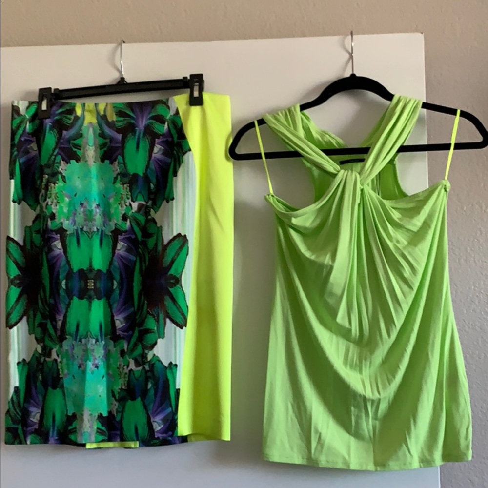 Top and skirt set